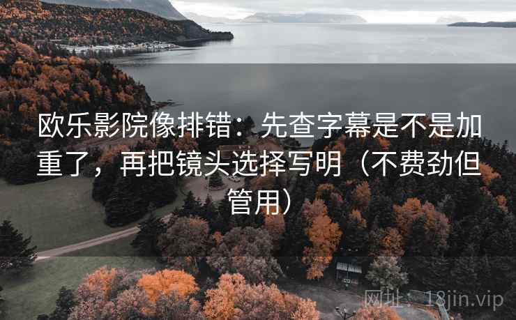欧乐影院像排错：先查字幕是不是加重了，再把镜头选择写明（不费劲但管用）